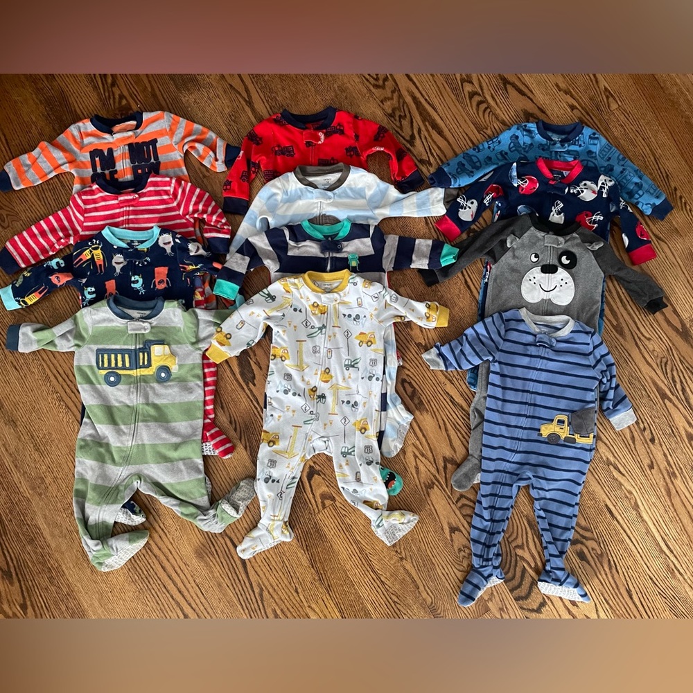 Lot of 12 month fleece carters sleepers